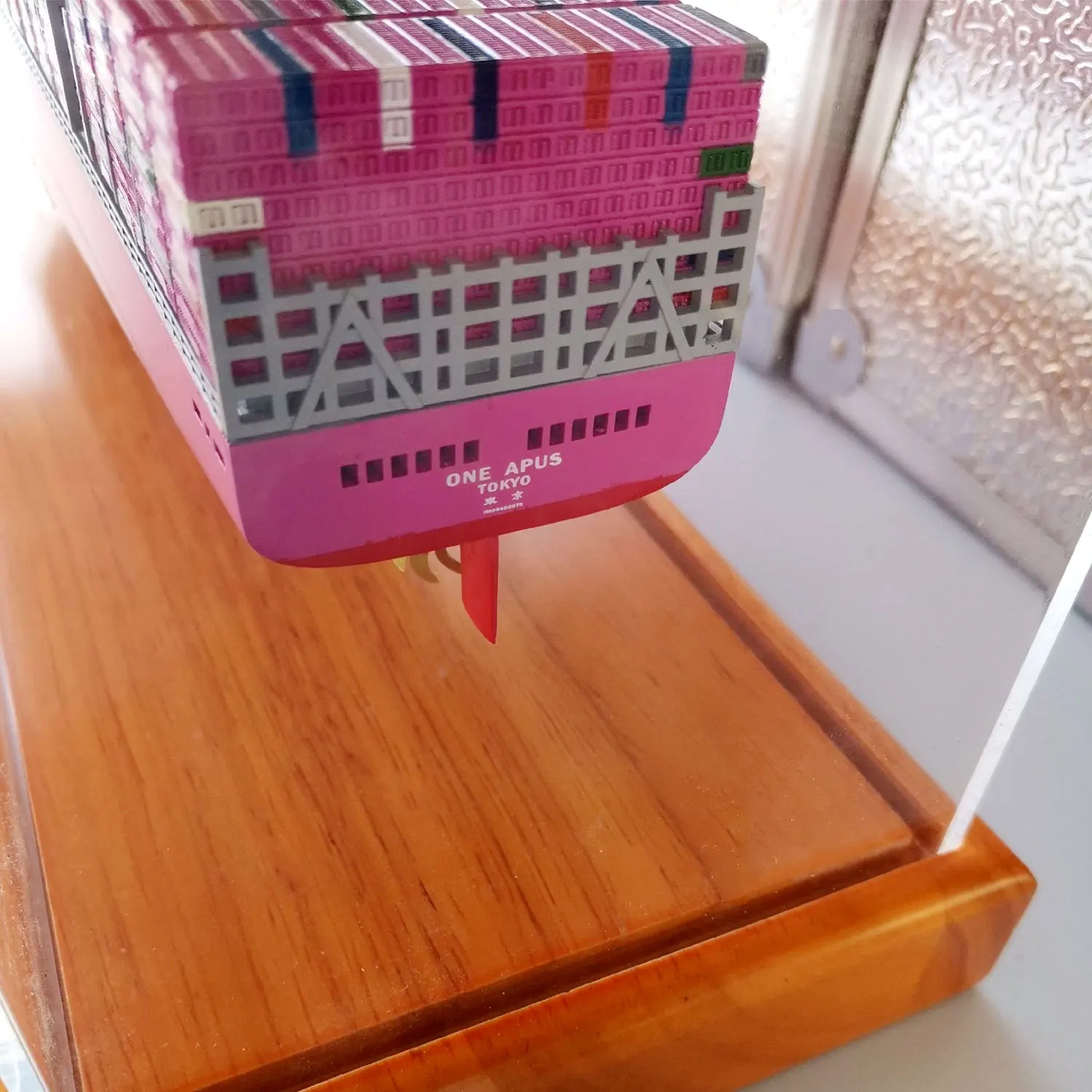 Contenedor terminado estático de 42cm, modelo de barco, adornos de escritorio, colección temática náutica, regalo de negocios, modelo de barco de carga de simulación