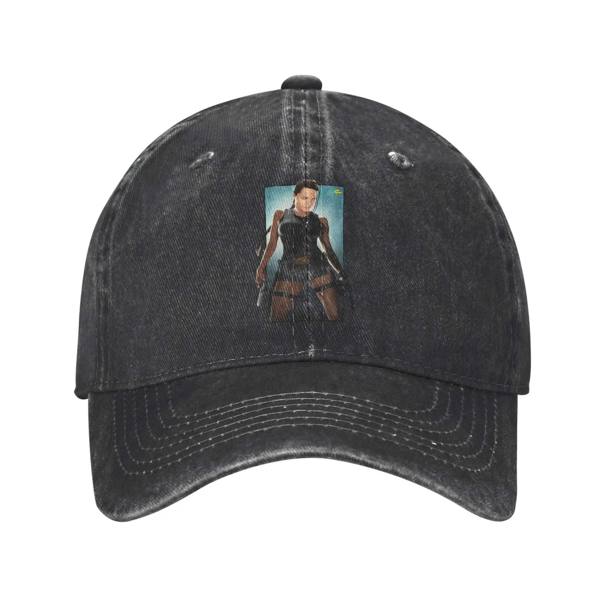 Tomb Raider Angelina Jolie Gifts Movie Fan Fashion Baseball Cap  Leisure Visor Cap  City Wandering Visor Cap