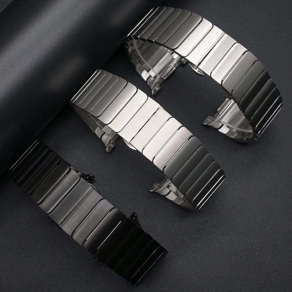 حزام تيتانيوم لساعة سامسونج جالاكسي 8 44 ملم 40 ملم 8 كلاسيكي 46 ملم حزام معدني لساعة جالاكسي الترا 2025 سوار بديل