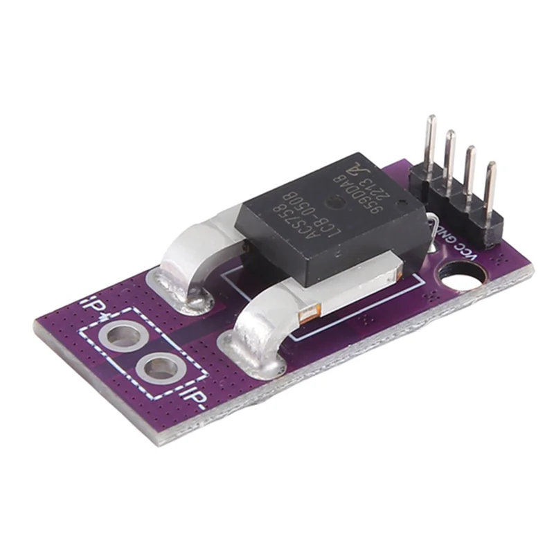 CABE-ACS758 ACS758LCB-050B Current Module Linear Hall Current Sensor PFF-T Current Detection 3-5V 50A Durable Easy To Use