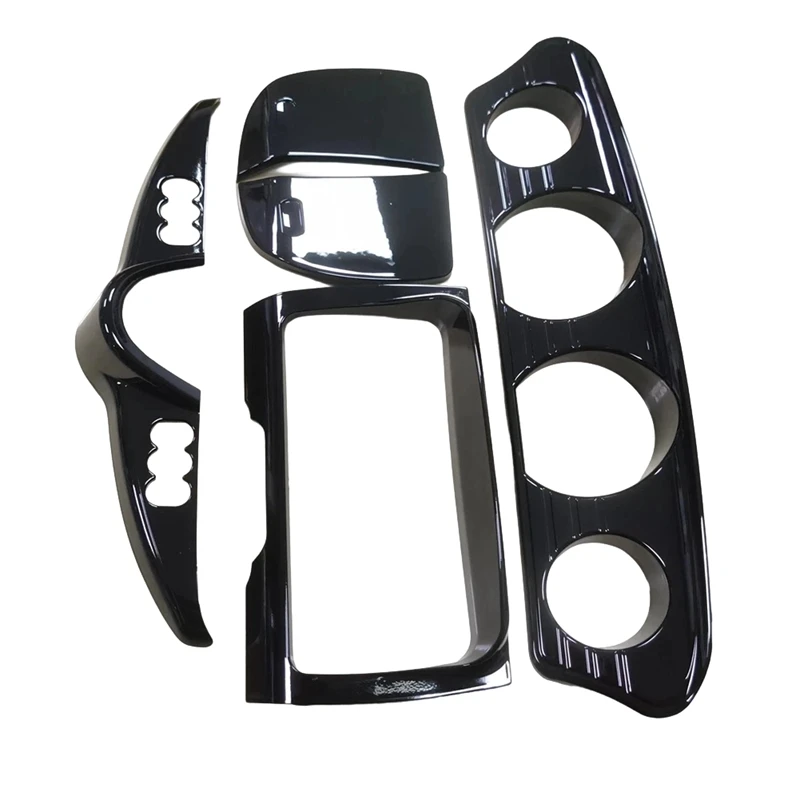 Super Sale Front Gauge Stereo Accent Trim Cover Dash Switch Panel Kit for Harley
