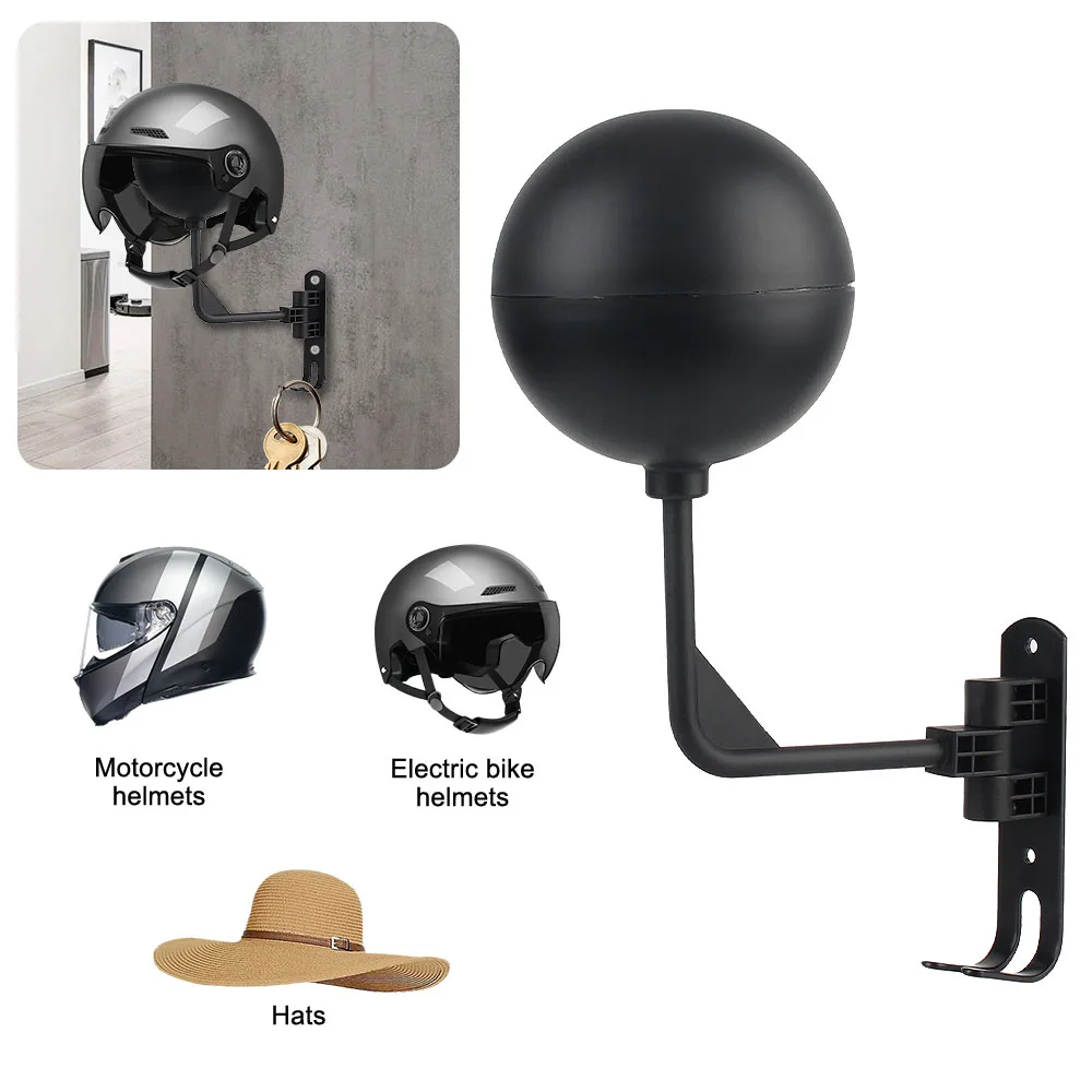 Wall Mounted Multi Unctional Helmet Mount Easy Install Motorcycle Helmet Hook Moto Accessories Helmet Claw Hook