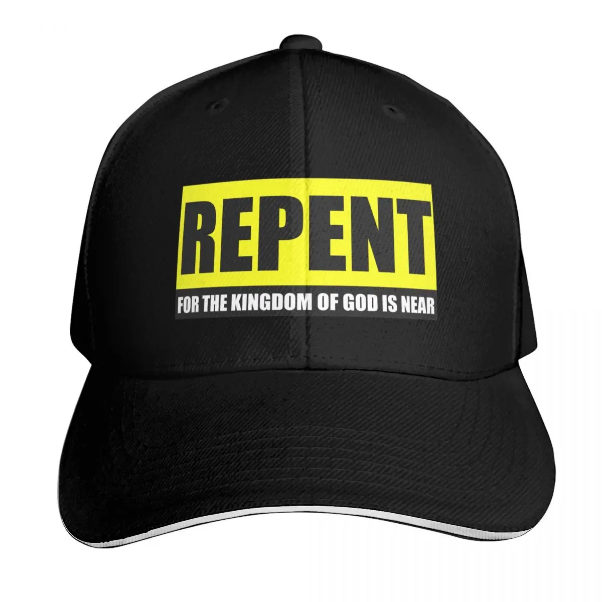 REPENT FOR THE KINGDOM OF GOD IS NEAR Baseball Cap party Hat Sunhat Military Tactical Cap Luxury Cap Designer Man Women's