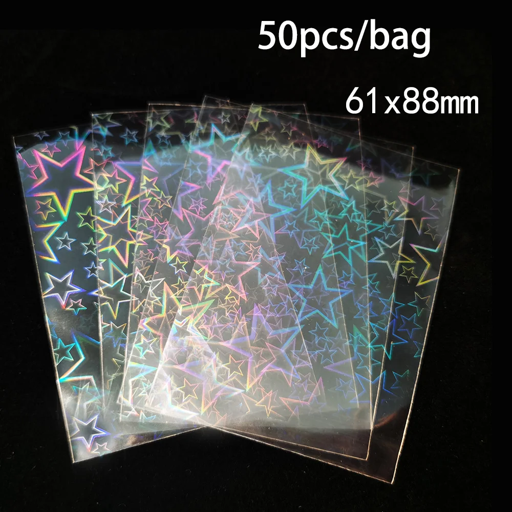 iridescent card sleeves Trading YU-GI-OH TCG Card 63X90mm Standard Size 60PCS The hologram foil on the perfect fits will shimmer and produce a rainbow of shifting colors Prismatic Defender card protectors are perfect for any standard Custom Holographic Card Sleeves for