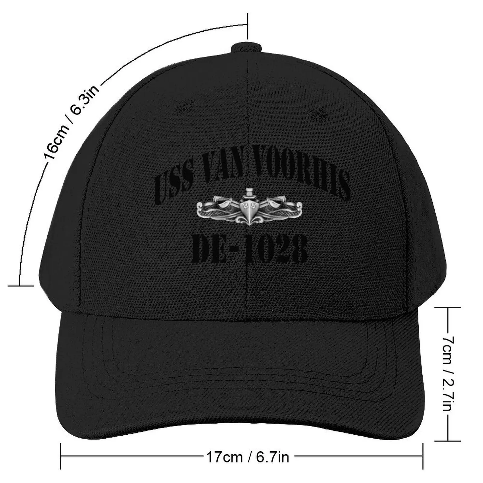 USS VAN VOORHIS (DE-1028) SHIP'S STORE Baseball Cap Golf Wear Sun Cap foam party Hat Men Luxury Brand Women's