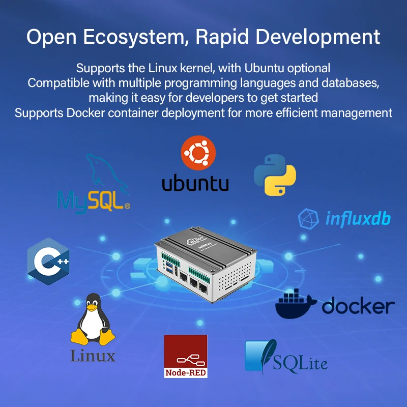 وحدات تحكم BLIIOT AI Edge 4 * A76 RK3588 مدمجة 6TOPS NPU لبوابات AI الصناعية PC AI Edge RS232/RS485 BL450 #2