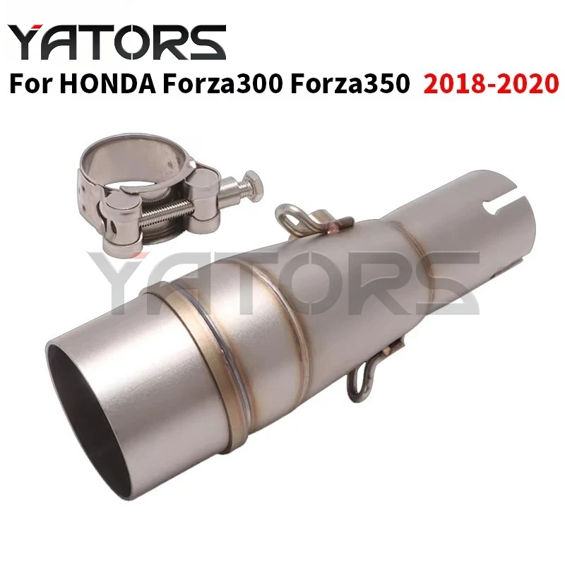 For HONDA Forza300 Forza350 Forza NSS300 NSS 300 350 2018 - 2022 Motorcycle Exhaust Espace Moto Mid Pipe Connect 50.8MM Muffler