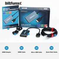 BitFunx-Adaptador convertidor compatible con HDMI, con interruptor RGB a YPbPr para consolas de juegos PlayStation 1/2 PS1/PS2