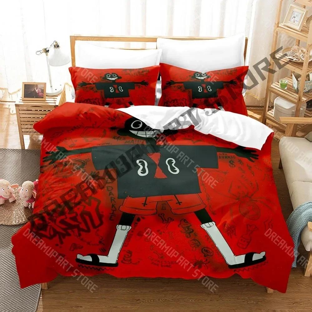 2026 Lil Darkie Bedding Set Single Twin Full Queen King Size Bed Set Adult Kid Bedroom Duvetcover Sets 3D Anime Bed Sheet Set