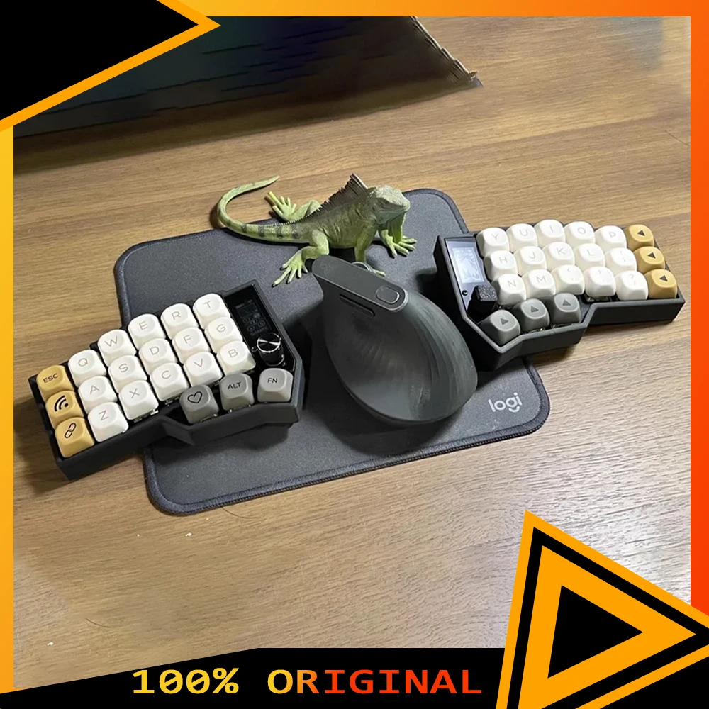 Corne Wireless Split Keyboard Kit RGB Hotswap Customize Split Mechanical Keyboard Kit With Screen Knob Joystick Support ZMK Gift