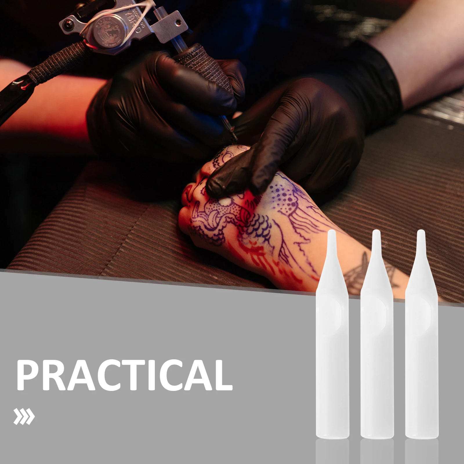 

Disposable Tattoos Needle Tips Made of High-Quality ABS Material Durable Professional Tattoo Supplies
