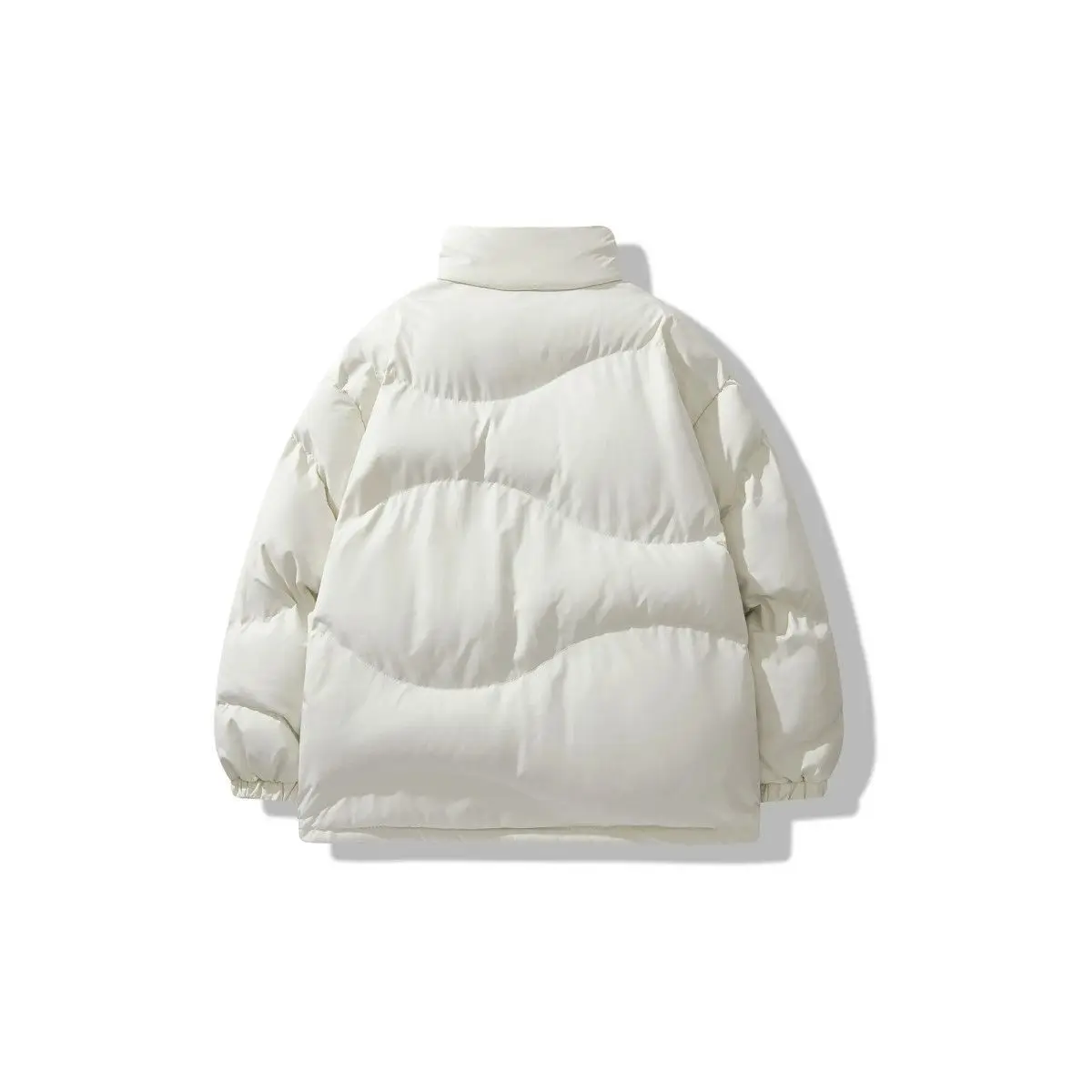 

Puffer Parkas Girls Short Womens Autumn Medium Length Detachable Hood Adjustable Waist Functional Pockets Durable Windproof Coat