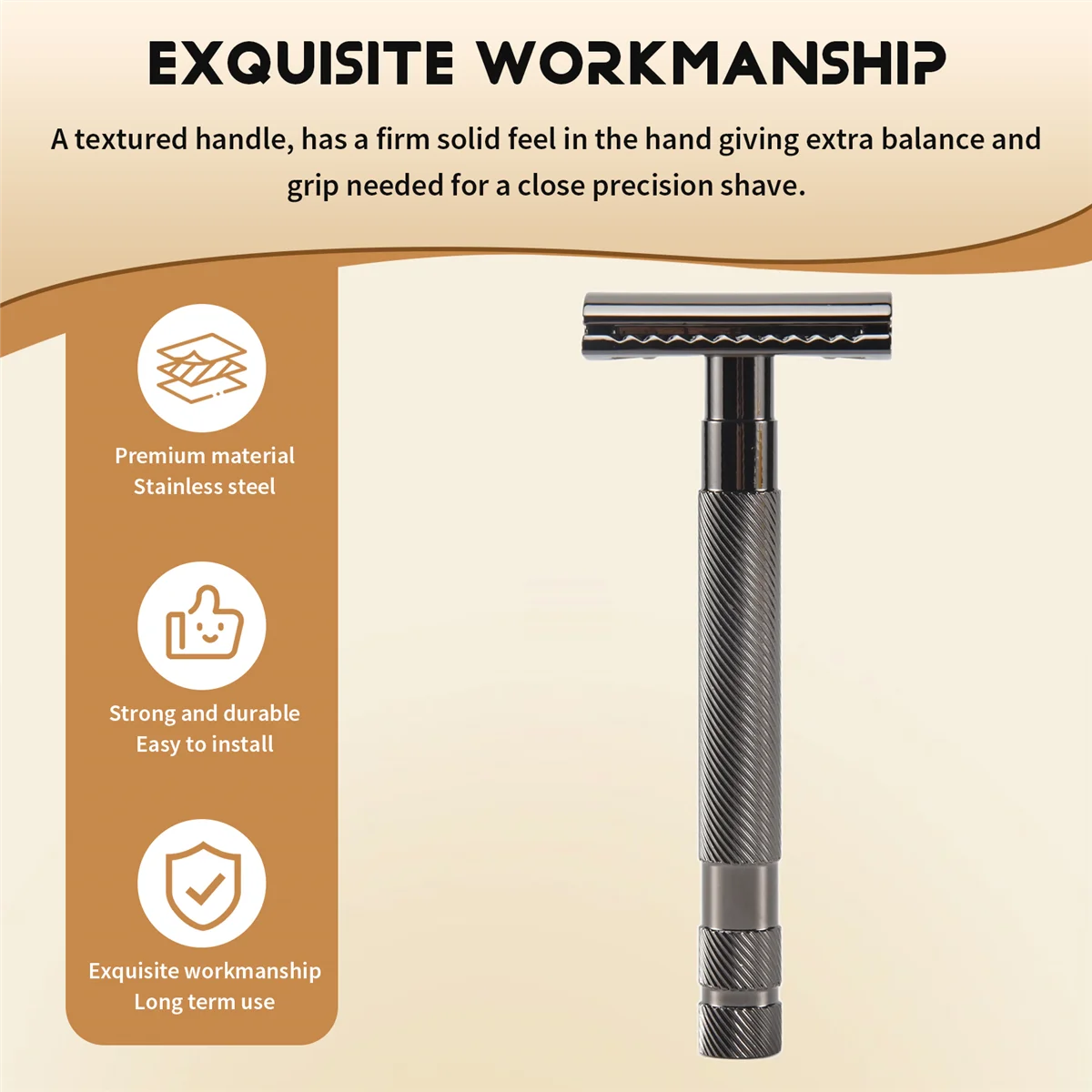 Trending Now Safety Double Edge Razor for Men Barber Straight Razor Holder Men's Shaving Face Razor Blades Shaving Machine