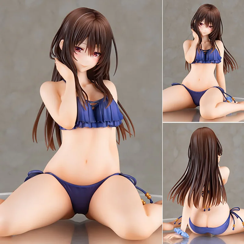 11cm Shy Girls in Love Kasane Minazumi Sexy Anime Girl Figure Hanikami Kanojo wa Koi wo Suru Action Figure Adult Model Doll Toys