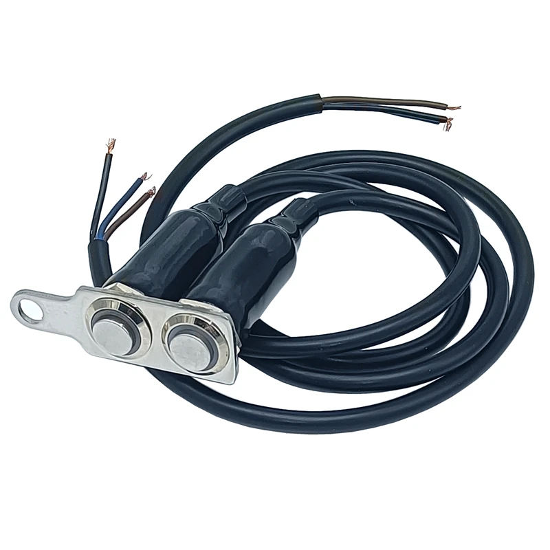 

Motorcycle Switch ATV Scooter E-bike ON-OFF Button Handlebar Mount Adapter Headlight Fog Light Horn Switches Stainless Steel 12V