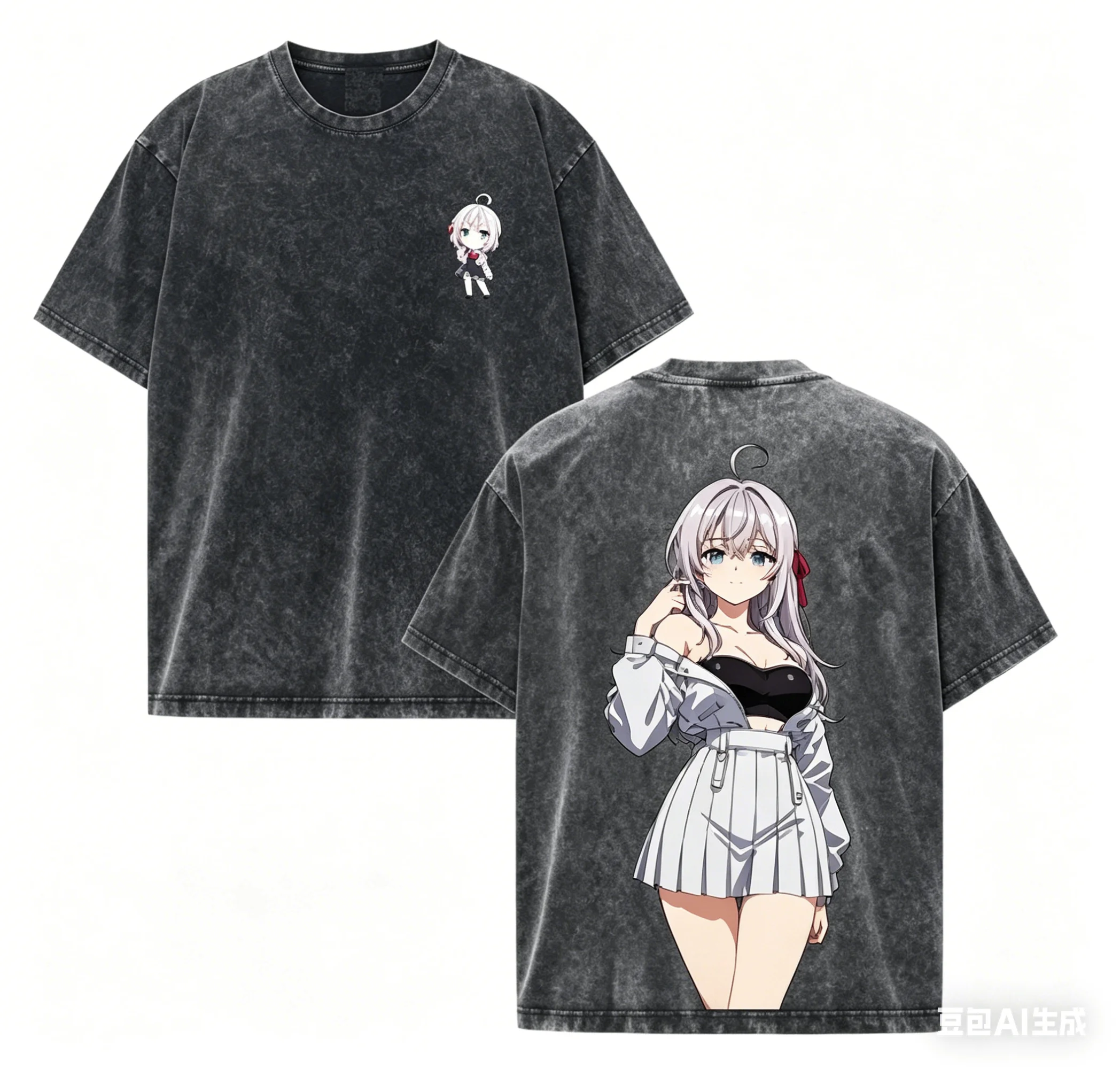 Alya Sometimes Hides Her Feelings in Russian Washed T-shirt 2026 New Model personality Clothes shirt Year round clothing Couples