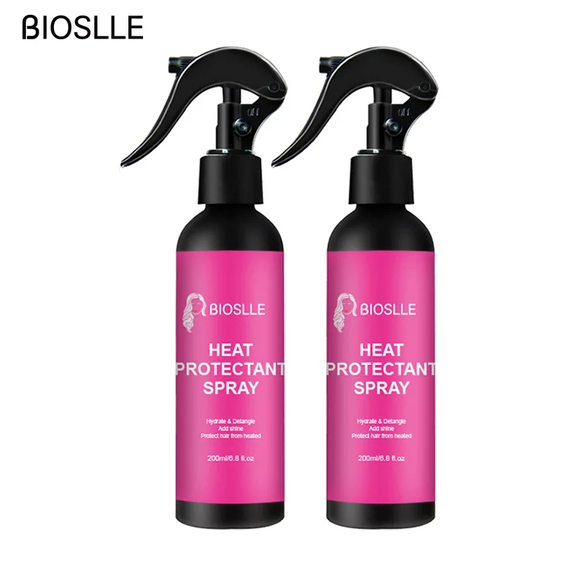 

2PCS BIOSLLE 200ml Hair Heat Protectant Spray For Hair Protect from Heat Flat Irons