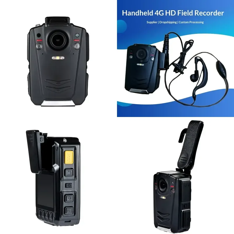 for HYDSJ-X6 Handheld 4G HD On-Site Recorder 128GB Storage 4-Channel Audio Recording Portable Individual Mobile Body Camera