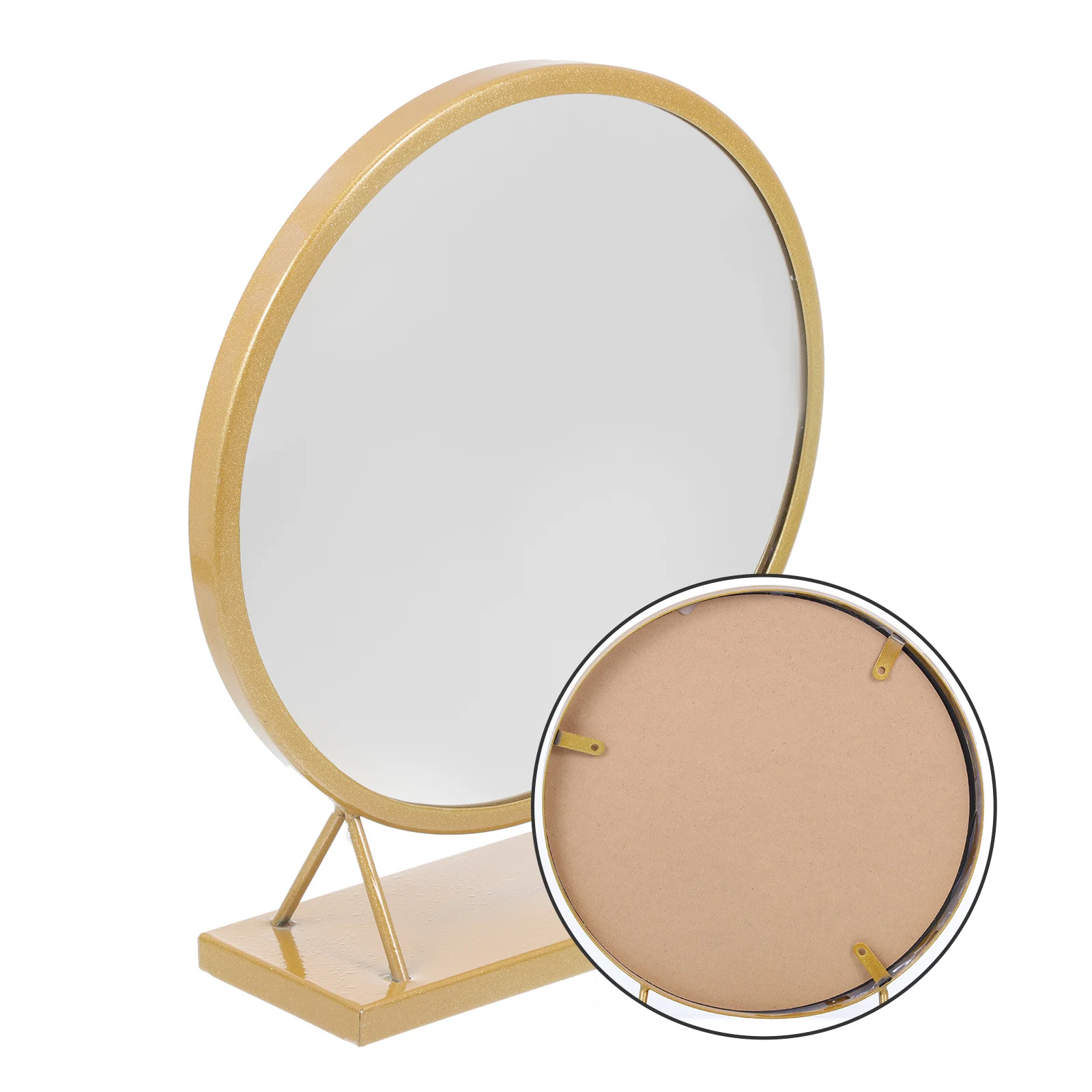 Premium Round Shaped Makeup Mirror for Women Creative Desktop Decorative Mirror for Dressing Table Bedroom Vanity Countertop
