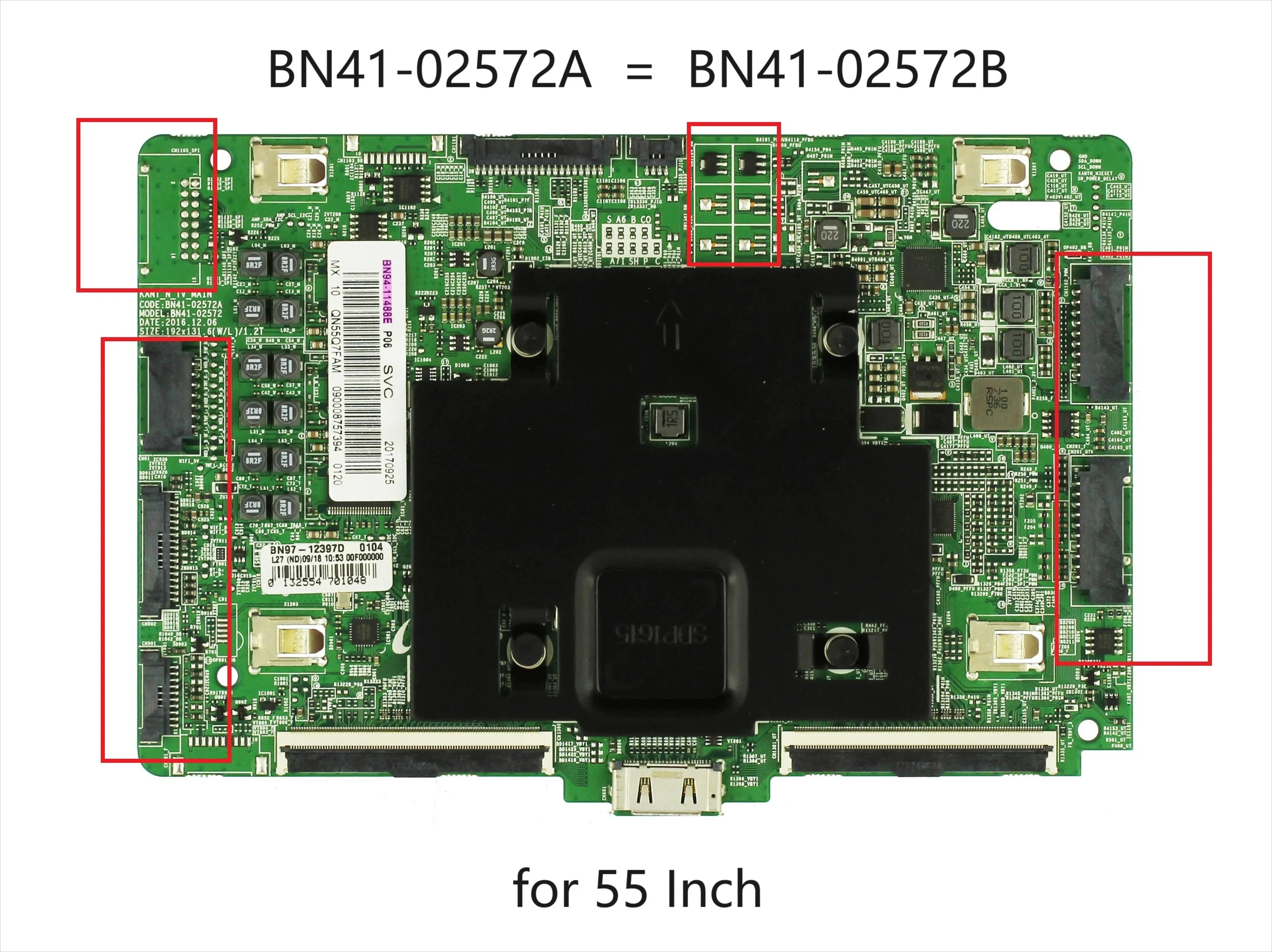 

Main Board BN41-02572B BN41-02572A For Samsung TV QE55Q7FAMU QE55Q8FAMT QE55Q7FAMT QN55Q7FAMG QN55Q7FAMF QA55Q7FAMK Motherboard