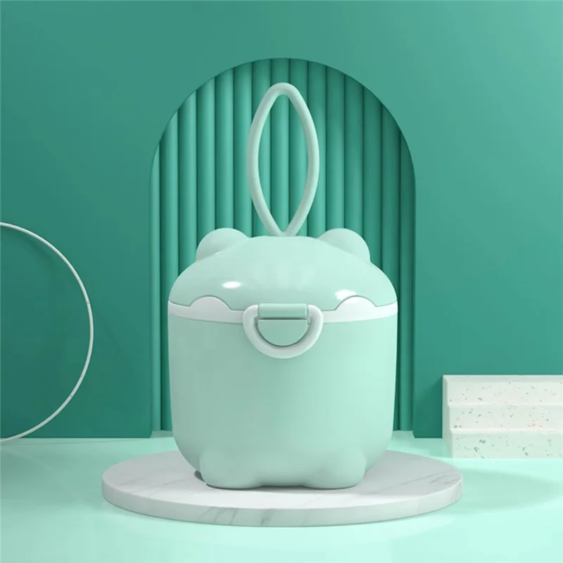 Multi-Functional Baby Milk Powder Dispenser, Portable Storage Container With Sealed Grids For Rice, Flour, And Snacks