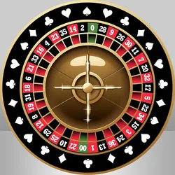Casino Party Decoration Round Circle Backdrop Cover Dice Poker Red Black Gold Birthday Party Background Photobooth Banner
