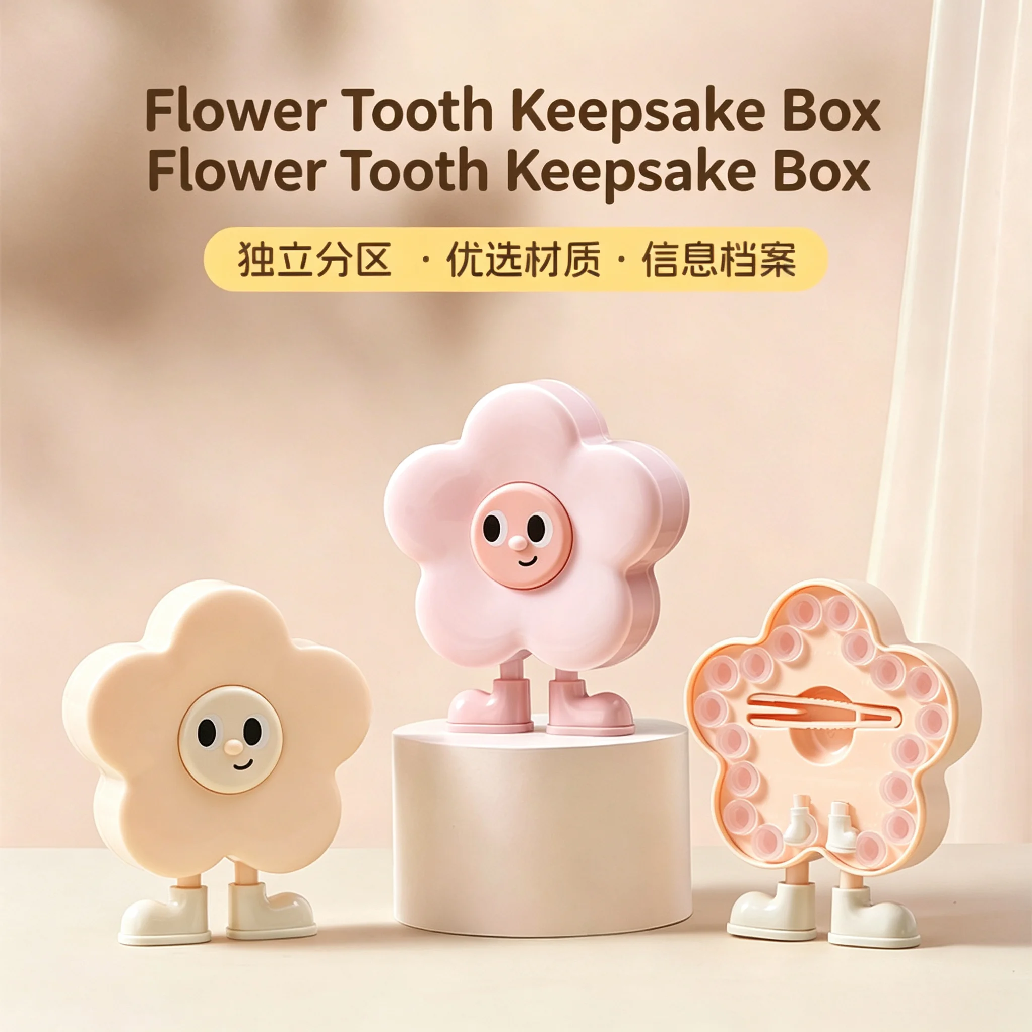 Baby Tooth Box Kids Milk Teeth Organizer Storage for Boys & Girls Souvenir Gift Keepsake for Girls & Boys