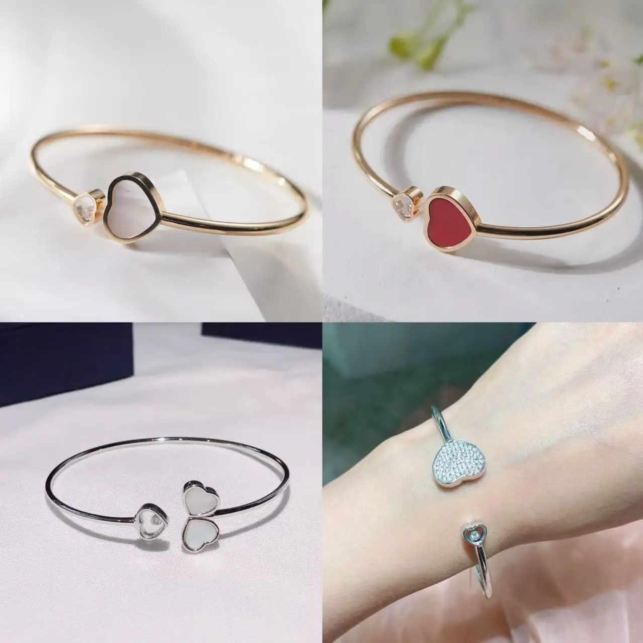 

High end jewelry women's one size fits all open bracelet with multiple color and style options, holiday gifts