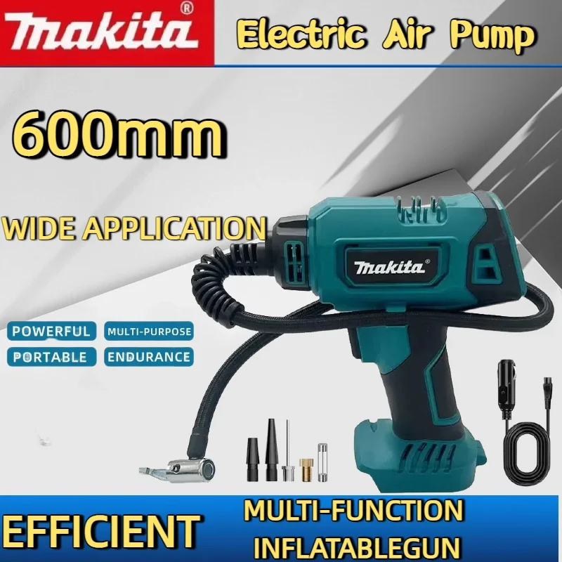 マキタ 18V バッテリー 600mm コードレス ポータブル 電動エアポンプ 12V 充電式 ハンドヘルド エアコンプレッサー 車用