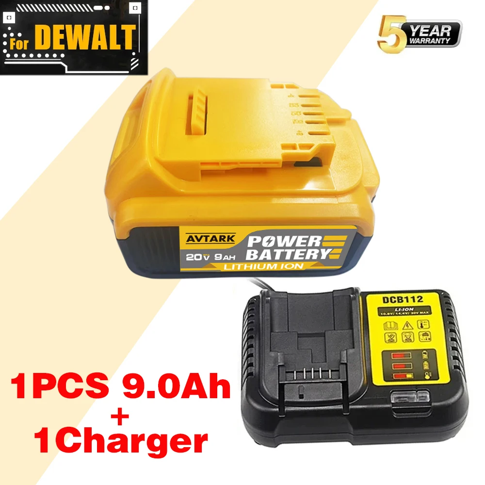 

For DCB200 20V 12.0AhLithium Replacement BatteryFor Dewalt 18V DCB184 DCB200 DCB182 DCB180✅DCB181 DCB182 DCB201 DCB206