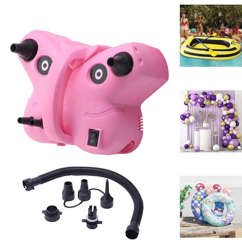 Electric Portable Multifunctional Butterfly Balloon Pump High Voltage Double Hole European/American Plug AC Air Balloon Inflator