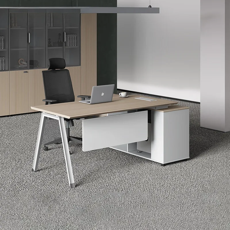 zo- Cabinets Are Simple, The Modern Desk Supervisor, Single Office Workbench, Manager, The Boss, Executive Table-