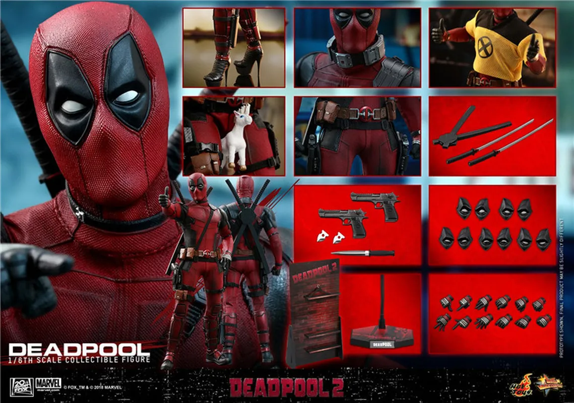 

Original Hottoys Ht 1/6 Mms490 Deadpool2 2.0 Action Figure Model Hobbies Collection Toys