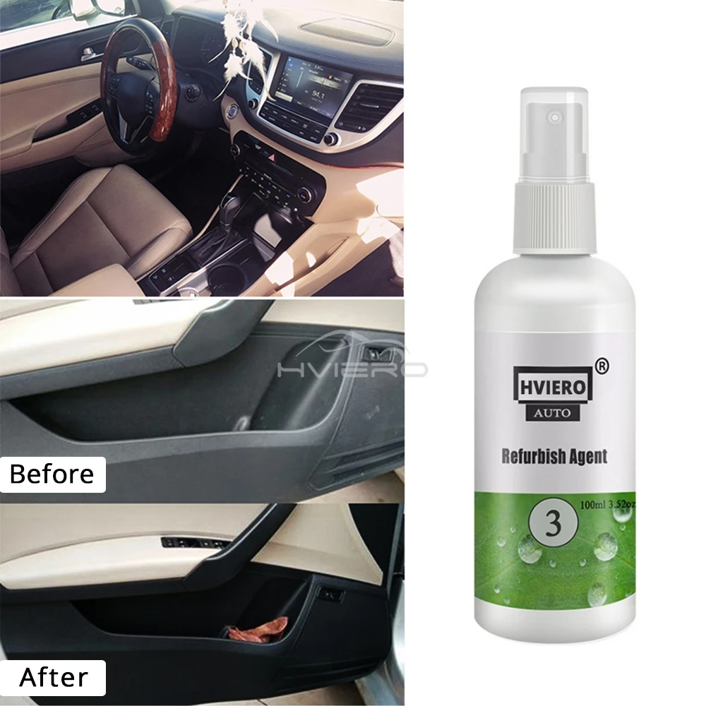 20/50/100ml Car Care Polish Hydrophobic Coating Interior Leather Clean Seats Plastic Maintenance Wash Detergent Renovate Tools