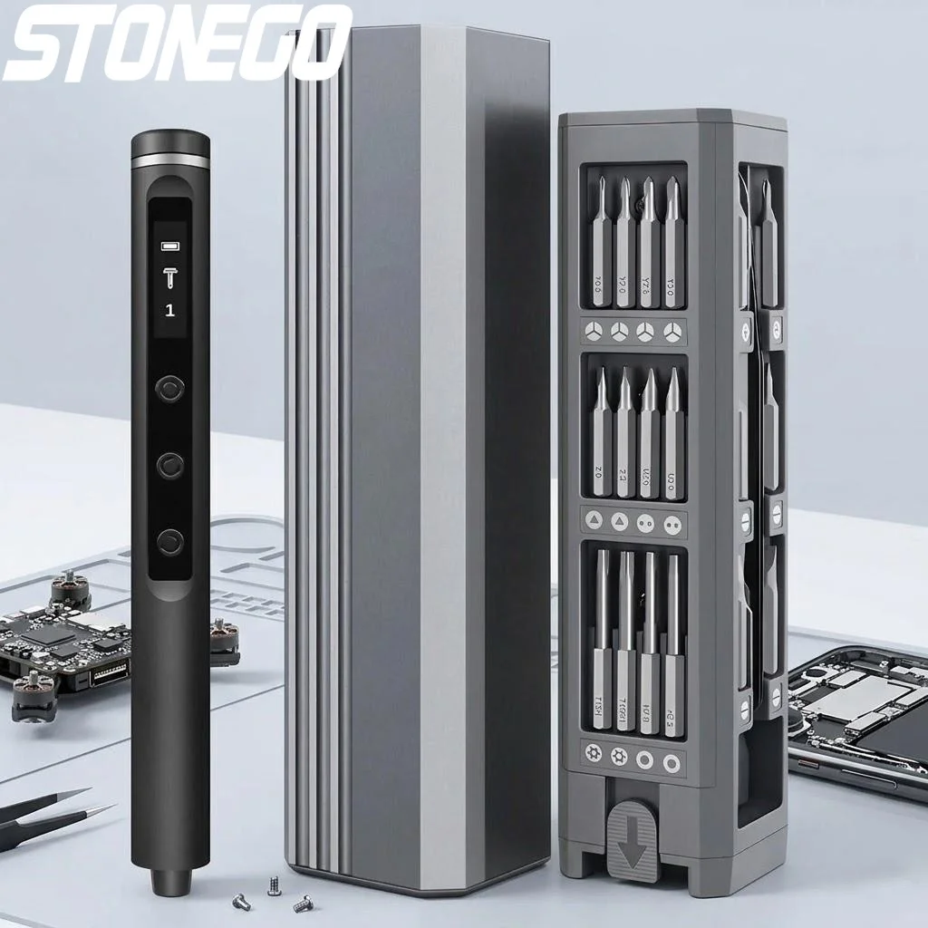 

Набор электрических отверток с 42 магнитными насадками, мини-электроинструменты с 5 настройками крутящего момента для ремонта iPhone, камер и ПК