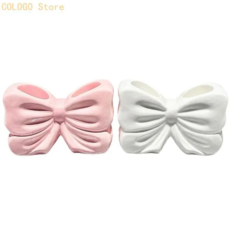 

2pcs минималисты керамическая держатель зубной щетки с участием Bowknot Design D0ld
