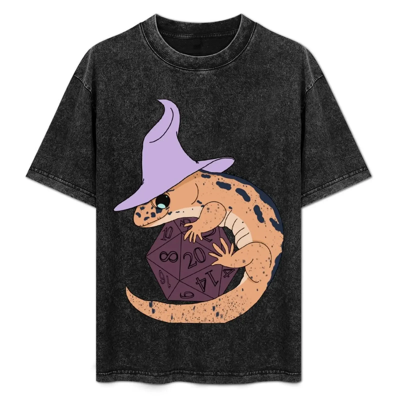 DnD Wizard Lizard- Perfectly Purple T-Shirt essential t shirt anime clothes heavy weight t shirts for men