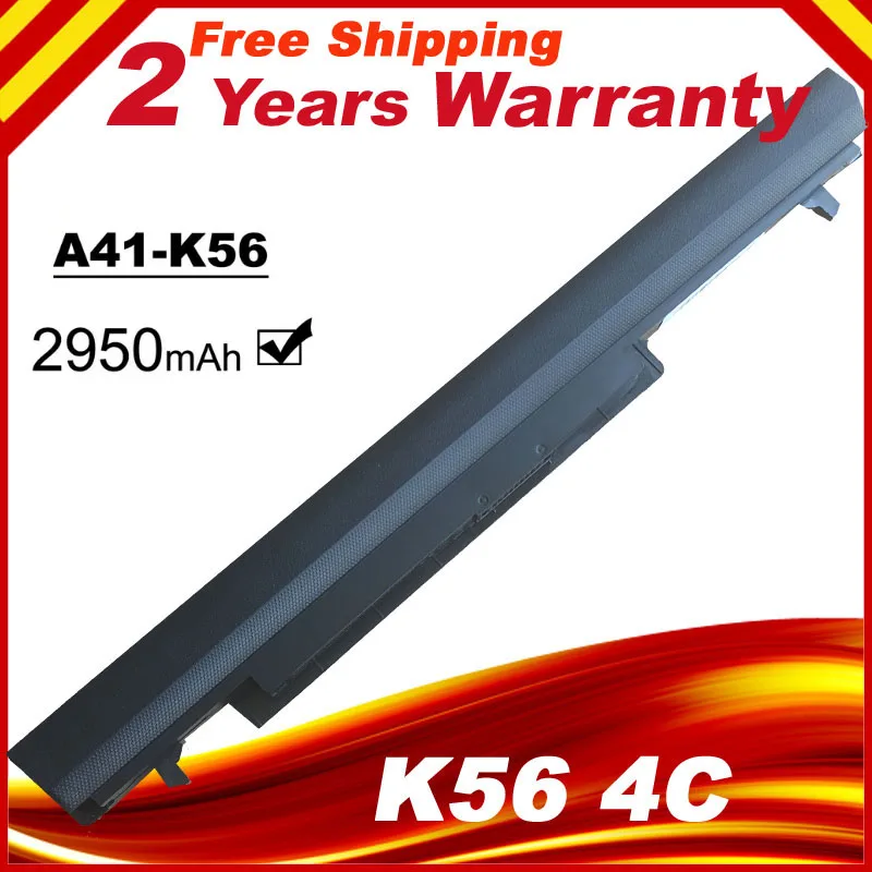 

14,8 V 2950mAh 15V A41-K56 Аккумулятор для ноутбука ASUS K46 K46C K46CA K46CM K56 K56CA K56CM S46C S56C R505CA A32-K56 A42-K56