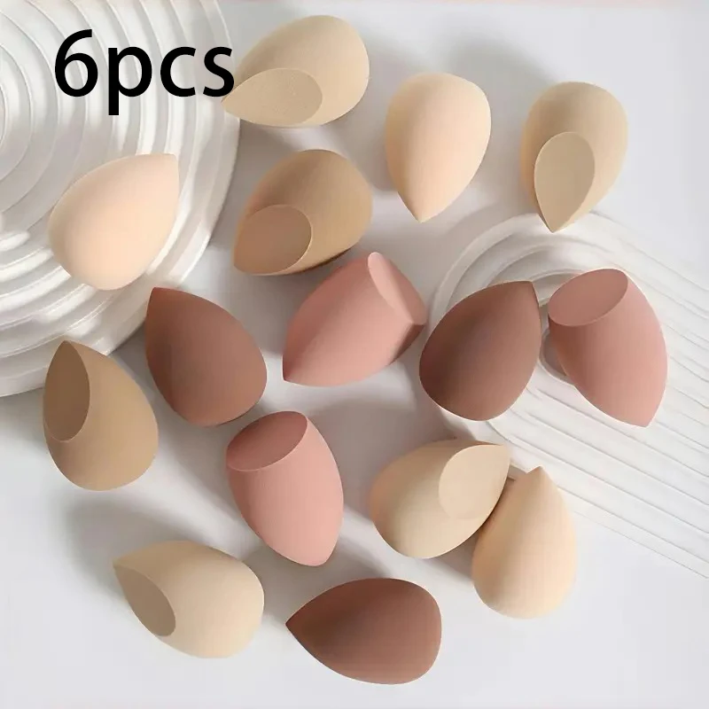 ​ Esponjas de maquiagem em tom de café - variedade de cores surpresa para maquiagem de férias impecável - Esponjas macias para base perfeita