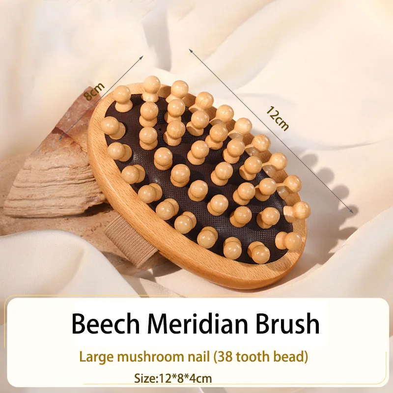 Manuelles Rückenmassagegerät, Meridianbürsten für den ganzen Körper, Massieren des Bauches und der Beine, Schabegerät