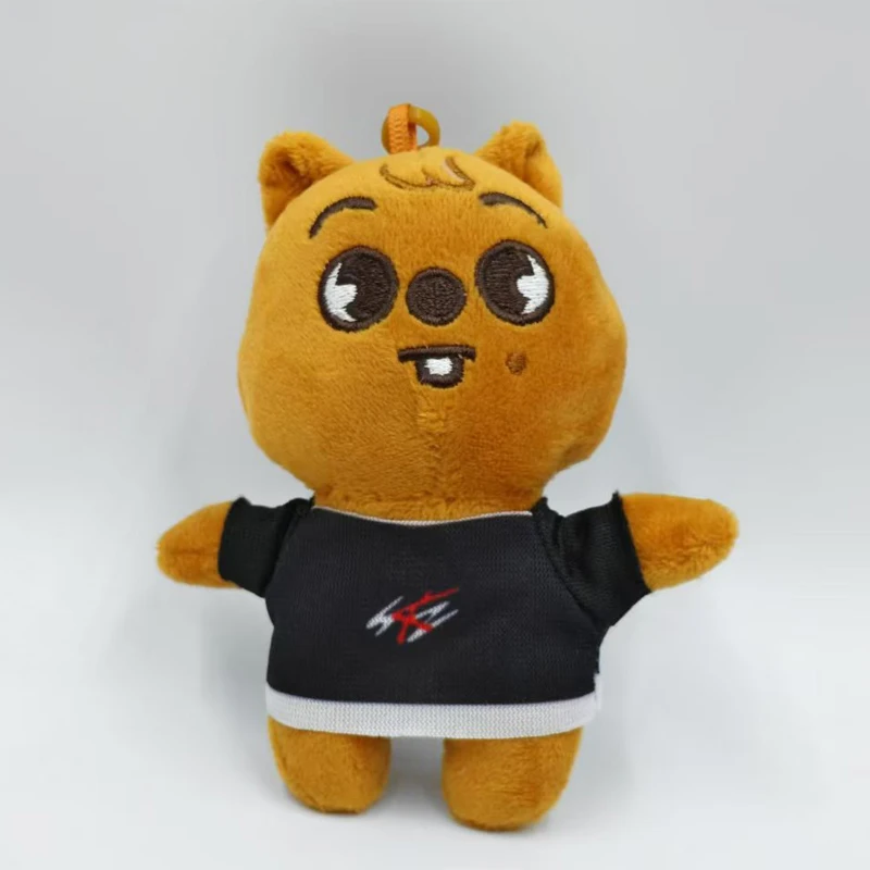 Kpop Skzoo أفخم لطيف مختلف الشكل الكلب أفخم المفاتيح قلادة صغيرة الاطفال اللعب على ظهره الشنق الحيوانات حلقة رئيسية هدية عيد ميلاد