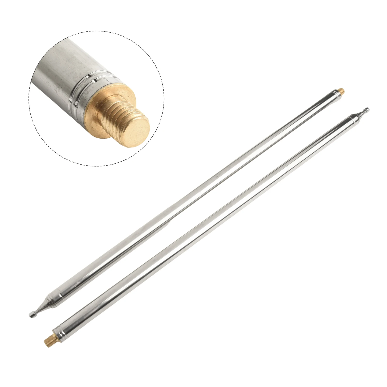 

2Pcs Telescopic Antenna 5.6M/18.4FT GP Whip Antenna Suitable For Amateur Radio Users DIY Shortwave Antenna Yagi Antenna