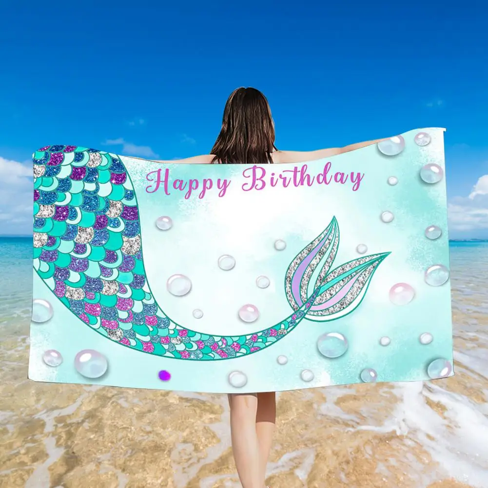 Lightweight Beach Towel Washable Beach Blanket Soft And Comfortable Extra Large Beach Towel  Strong Water Absorption