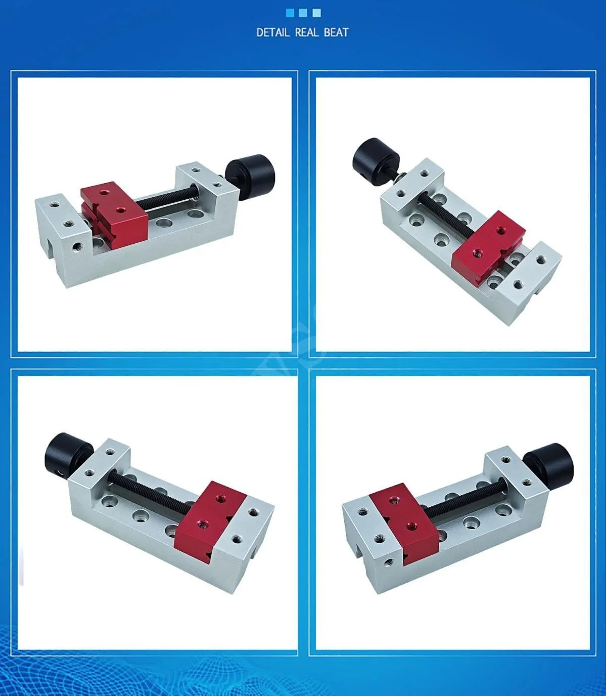안두욱 미니 드릴 프레스 바이스 2인치 죠 너비 플랫 클램프 벤치 바이스 (조각, 인그레이빙 머신, 벤치 드릴, 시계 수리용)