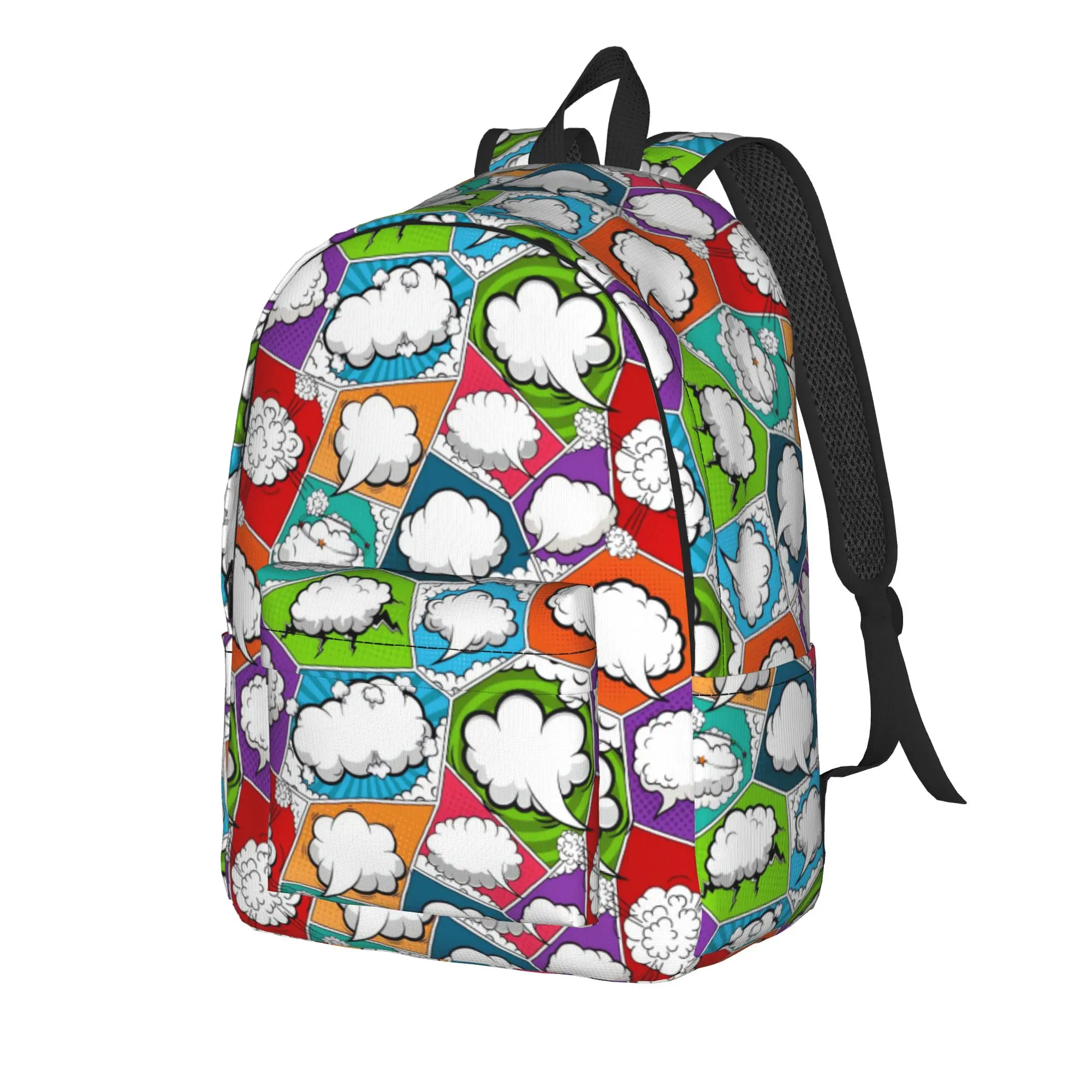 Comic Book Panel    Backpack  Trekking Backpacks Female Casual School Bags Design Lightweight Rucksack