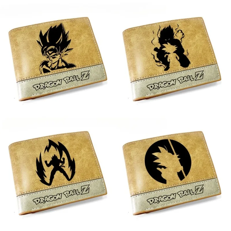 

Dragon Ball Anime Wallet Goku PU Leather Bifold Card Holder for Men Fashion Short Wallet