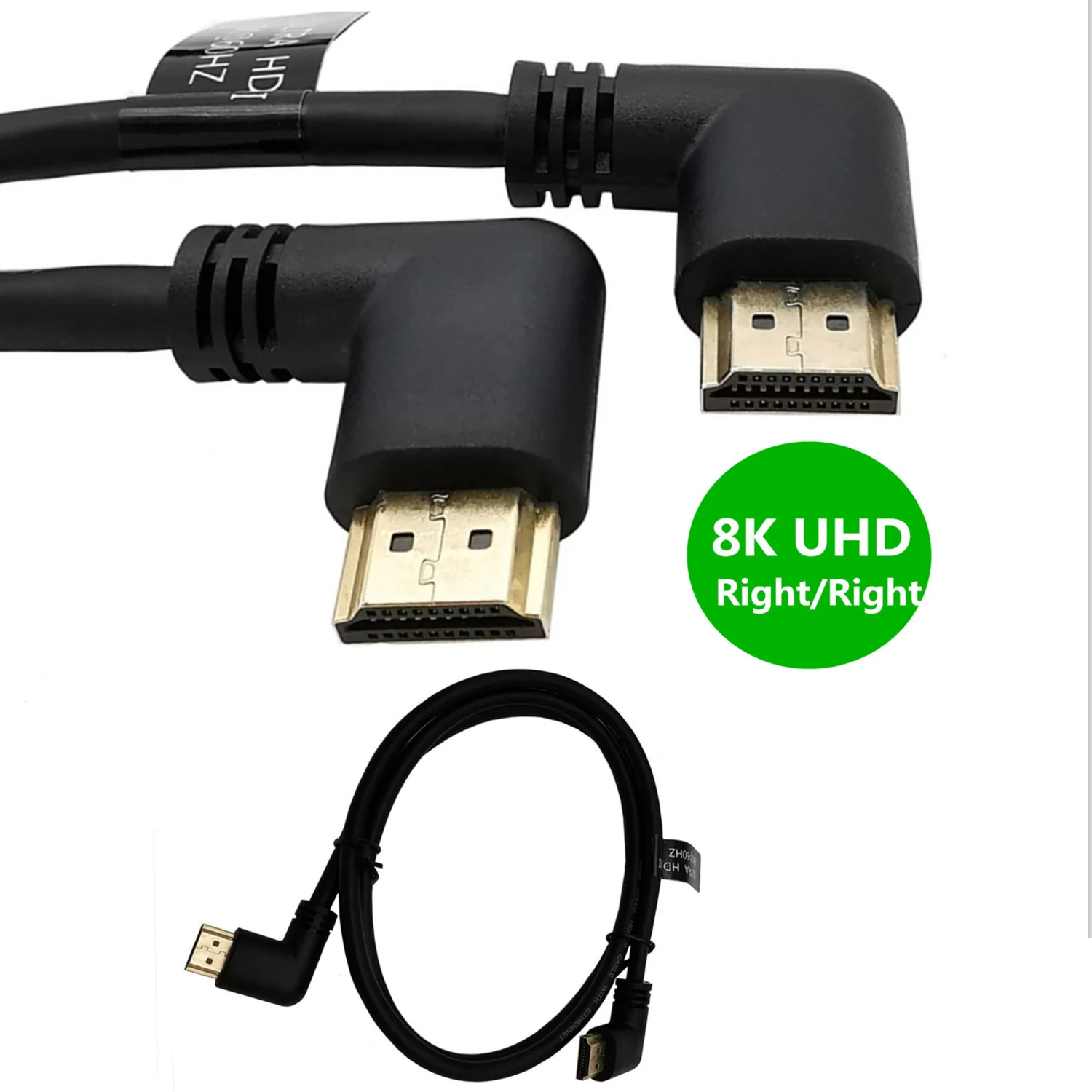 8K 48Gbps kabel HDTV 2.1 90/270 stopni łokieć do kąt nachylenia HDMI-kompatybilny do kabel HD 8K @ 60Hz do telewizora projektor do komputera laptopa