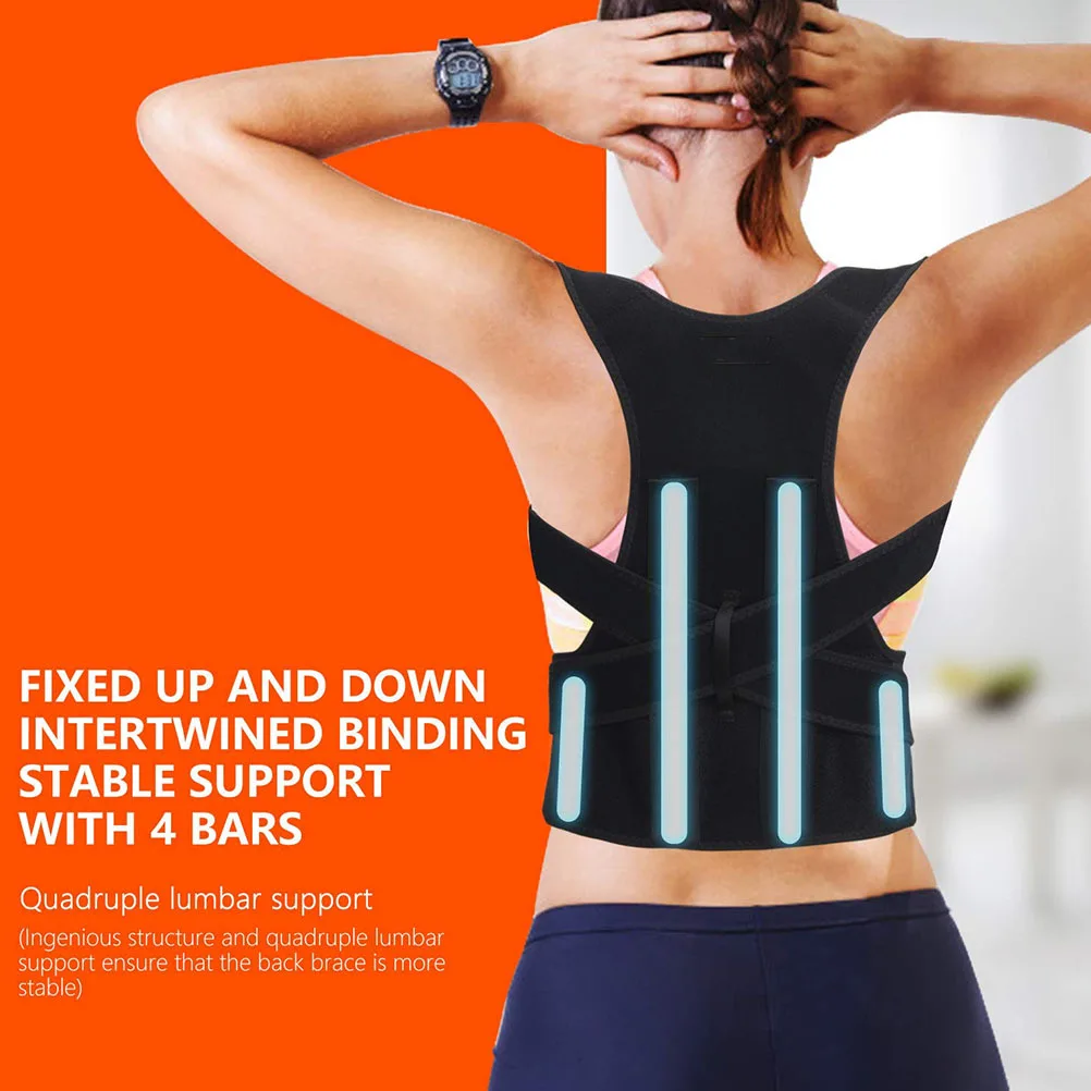 

Premium Adjustable Back Corrector Posture Brace Breathable Durable Comfortable Back Straightener for Home Office Driving Sports