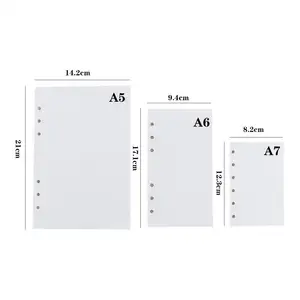 Bindemittel Bindemittel interne Seite, Notizbuch DIY, Lose, wöchentliches und monatliches Blatt, Aufgabenlinie, DOT -Gitter in Papier, A5, A6, A7, 45 Blätter 8 Hauptverkäufe dekoriertes Fichion -Blatt - №7