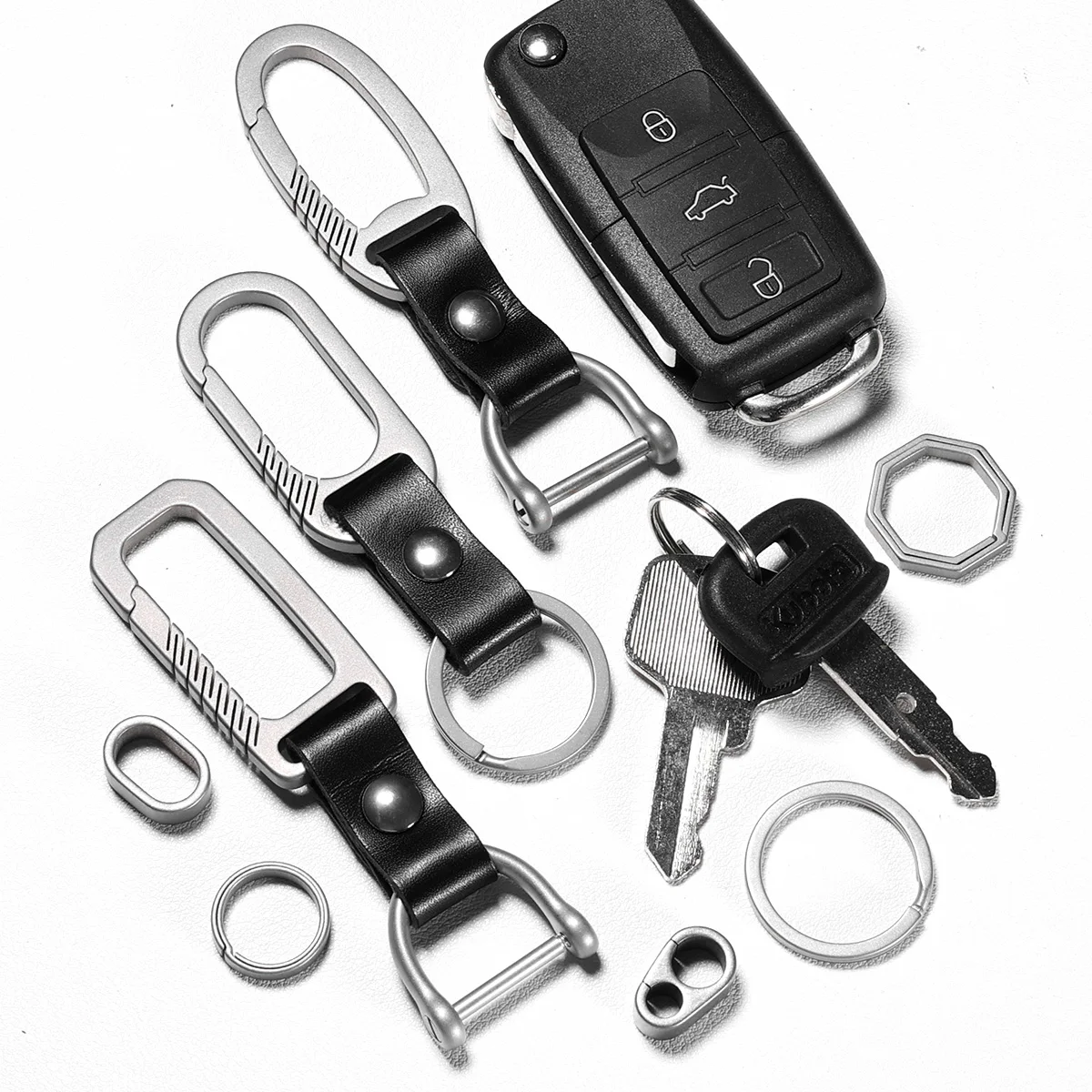 Titanium Key Chain Men EDC for Car Keychain Buckle Luxury Lightweight Key Rings Holder Tool Durable Carbiner Accessories Gift - Image 2